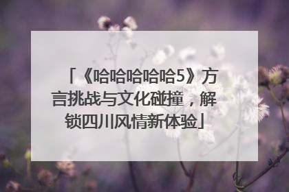 《哈哈哈哈哈5》方言挑战与文化碰撞，解锁四川风情新体验