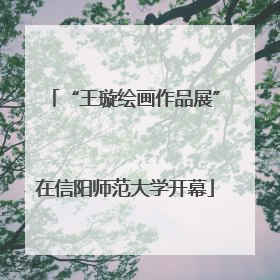 “王璇绘画作品展”在信阳师范大学开幕