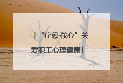 “疗愈·鞍心”关爱职工心理健康