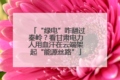 “绿电”咋翻过秦岭？看甘肃电力人用血汗在云端架起“能源丝路”