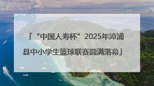 “中国人寿杯”2025年漳浦县中小学生篮球联赛圆满落幕