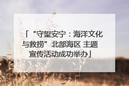 “守望安宁：海洋文化与救捞”北部海区 主题宣传活动成功举办