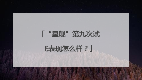 “星舰”第九次试飞表现怎么样？