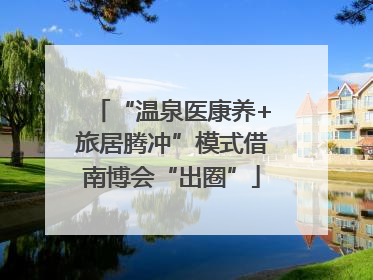 “温泉医康养+旅居腾冲”模式借南博会“出圈”