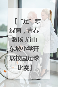 “足”梦绿茵，青春激扬 眉山东坡小学开展校园足球比赛