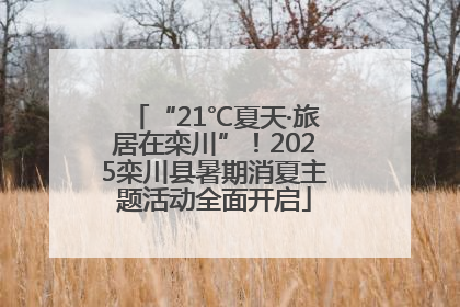 “21℃夏天·旅居在栾川”！2025栾川县暑期消夏主题活动全面开启