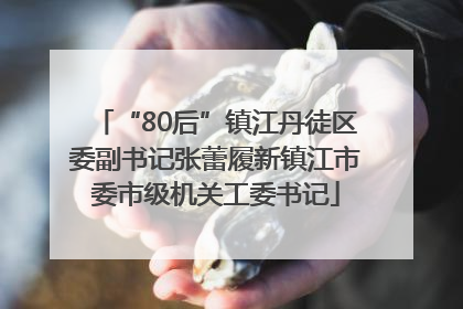 “80后”镇江丹徒区委副书记张蕾履新镇江市委市级机关工委书记