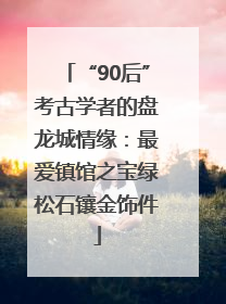 “90后”考古学者的盘龙城情缘：最爱镇馆之宝绿松石镶金饰件