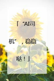 “AI司机”，稳稳哒！