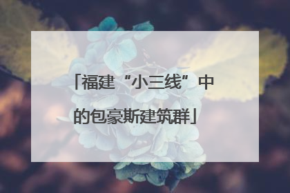 福建“小三线”中的包豪斯建筑群