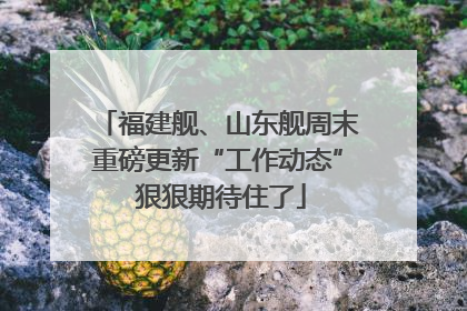 福建舰、山东舰周末重磅更新“工作动态” 狠狠期待住了