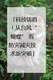 科技铸盾！从台风“蝴蝶” 看防灾减灾技术新突破