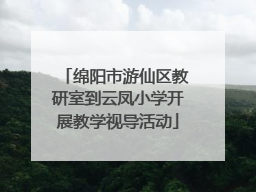 绵阳市游仙区教研室到云凤小学开展教学视导活动