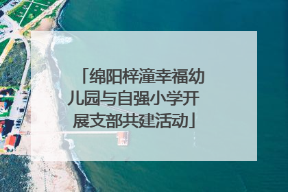 绵阳梓潼幸福幼儿园与自强小学开展支部共建活动
