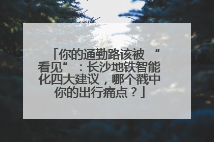 你的通勤路该被 “看见”：长沙地铁智能化四大建议，哪个戳中你的出行痛点？
