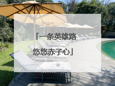 一条英雄路 悠悠赤子心