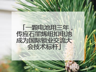 一颗电池用三年，传应石墨烯纽扣电池成为国际锁业交流大会技术标杆