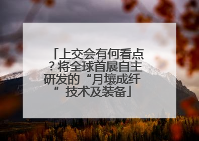上交会有何看点？将全球首展自主研发的“月壤成纤”技术及装备