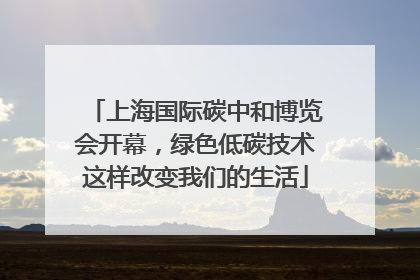 上海国际碳中和博览会开幕，绿色低碳技术这样改变我们的生活