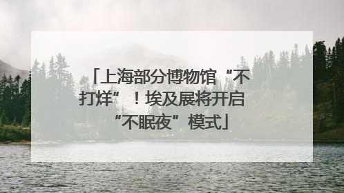 上海部分博物馆“不打烊”！埃及展将开启“不眠夜”模式