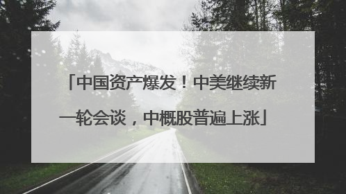 中国资产爆发！中美继续新一轮会谈，中概股普遍上涨