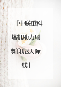 中联重科塔机助力刷新印尼天际线