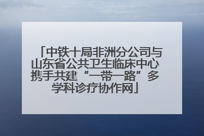 中铁十局非洲分公司与山东省公共卫生临床中心携手共建“一带一路”多学科诊疗协作网