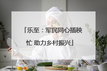 乐至：军民同心插秧忙 助力乡村振兴
