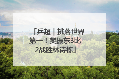 乒超｜挑落世界第一！樊振东3比2战胜林诗栋