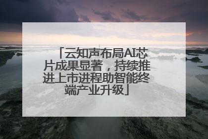 云知声布局AI芯片成果显著，持续推进上市进程助智能终端产业升级