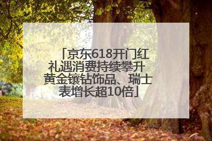 京东618开门红礼遇消费持续攀升 黄金镶钻饰品、瑞士表增长超10倍