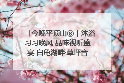 今晚平顶山⑧｜沐浴习习晚风 品味视听盛宴 白龟湖畔·草坪音乐会激情上演