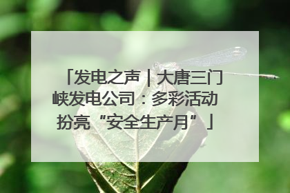 发电之声｜大唐三门峡发电公司：多彩活动扮亮“安全生产月”