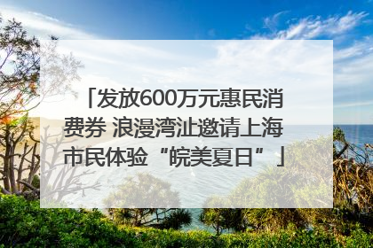 发放600万元惠民消费券 浪漫湾沚邀请上海市民体验“皖美夏日”