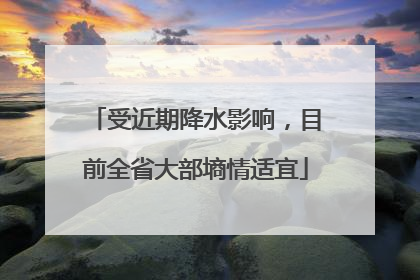 受近期降水影响，目前全省大部墒情适宜