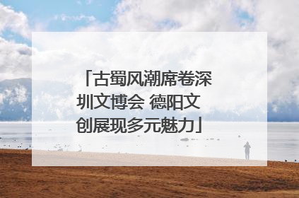 古蜀风潮席卷深圳文博会 德阳文创展现多元魅力