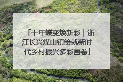 十年蝶变焕新彩｜浙江长兴煤山镇绘就新时代乡村振兴多彩画卷