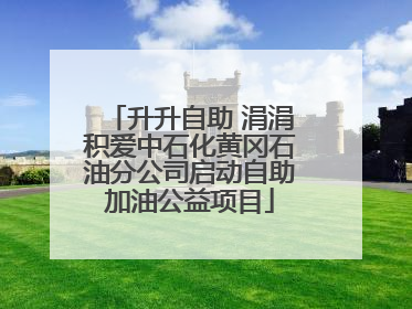 升升自助 涓涓积爱中石化黄冈石油分公司启动自助加油公益项目