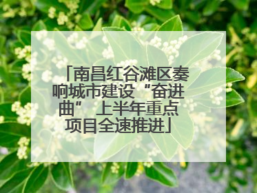 南昌红谷滩区奏响城市建设“奋进曲” 上半年重点项目全速推进