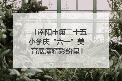 南阳市第二十五小学庆“六一”美育展演精彩纷呈