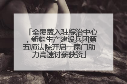全覆盖入驻综治中心，新疆生产建设兵团第五师法院开启一扇门助力高速讨薪获赞