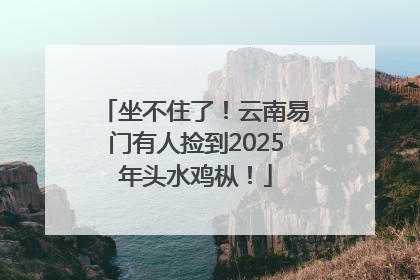 坐不住了！云南易门有人捡到2025年头水鸡枞！