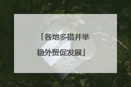 各地多措并举稳外贸促发展