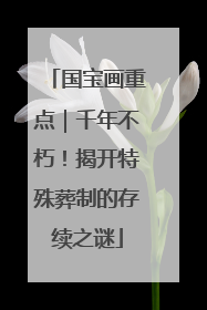 国宝画重点｜千年不朽！揭开特殊葬制的存续之谜