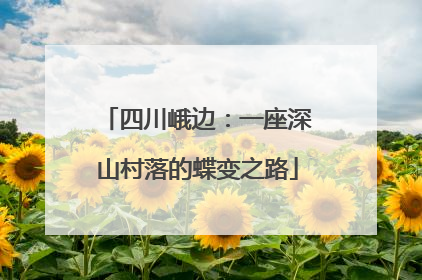 四川峨边：一座深山村落的蝶变之路