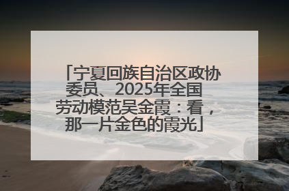 宁夏回族自治区政协委员、2025年全国劳动模范吴金霞：看，那一片金色的霞光