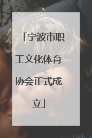 宁波市职工文化体育协会正式成立