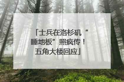 士兵在洛杉矶“睡地板”照疯传！五角大楼回应