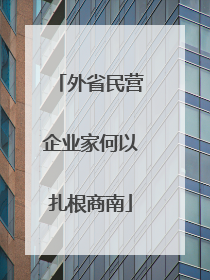 外省民营企业家何以扎根商南