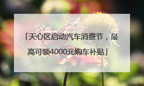 天心区启动汽车消费节，最高可领4000元购车补贴